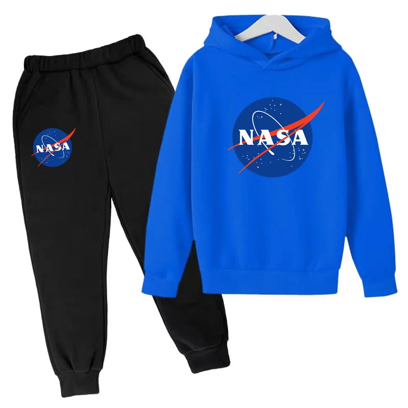 Children's Autumn Winter Hoodie Jumper Top+trousers 2P Boys Girls Toddler 3-12Y Sport Coat Fashion Casual Sweatshirt Jogging Set
