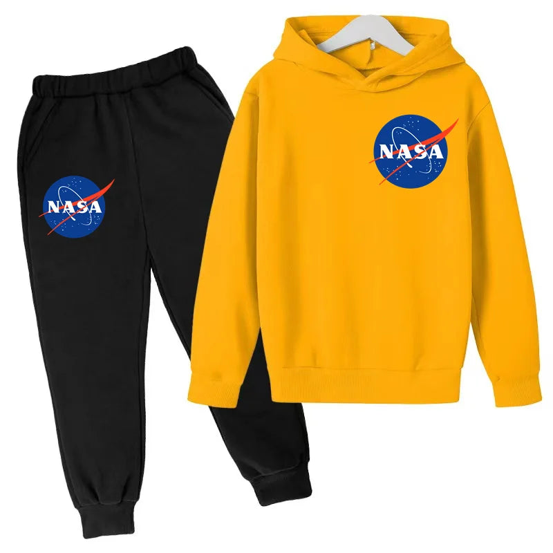 Children's Autumn Winter Hoodie Jumper Top+trousers 2P Boys Girls Toddler 3-12Y Sport Coat Fashion Casual Sweatshirt Jogging Set