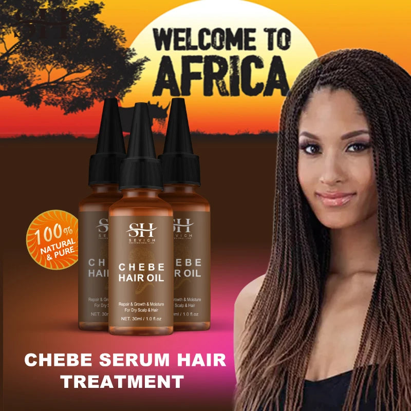 Sevich Chebe Hair Growth Spray 30ml Africa Traction Alopecia Hair Thickening Oil Anti Hair Loss Treatment Spray Hair Scalp Care