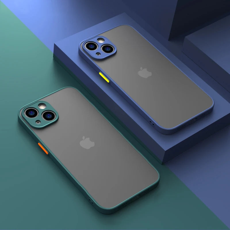 For iPhone 15 Plus Shockproof Armor Bumper Clear Phone Case iPhone 15 Pro iphone15 15Pro Max Bumper Soft Silicon Hard Cover Capa