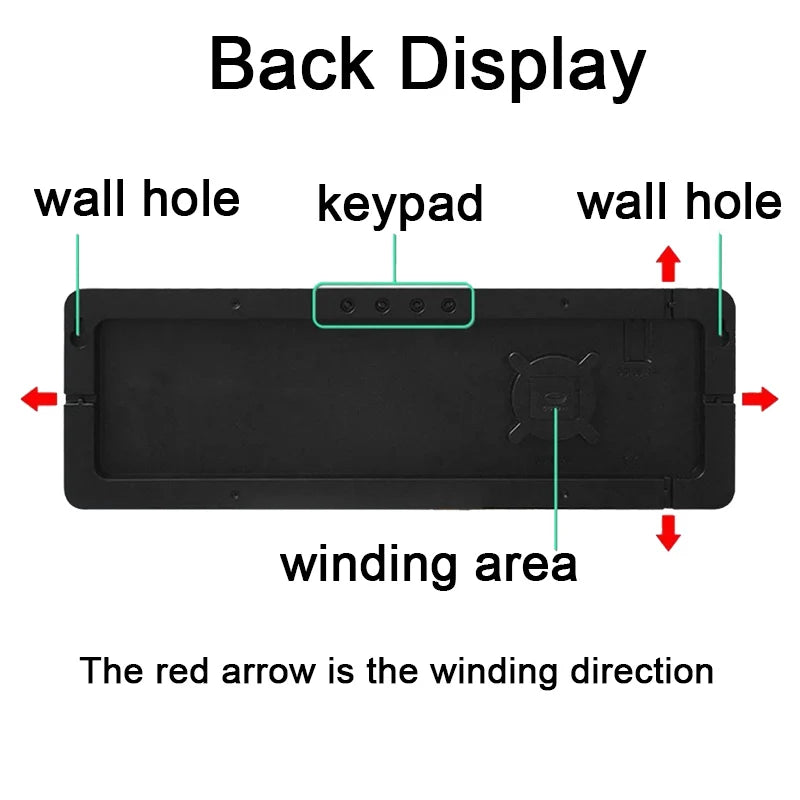 Wall-mounted Digital Wall Clock With Remote Control Large Wall Clocks Temp Date Week Display Power Off Dual Alarms Table Clock