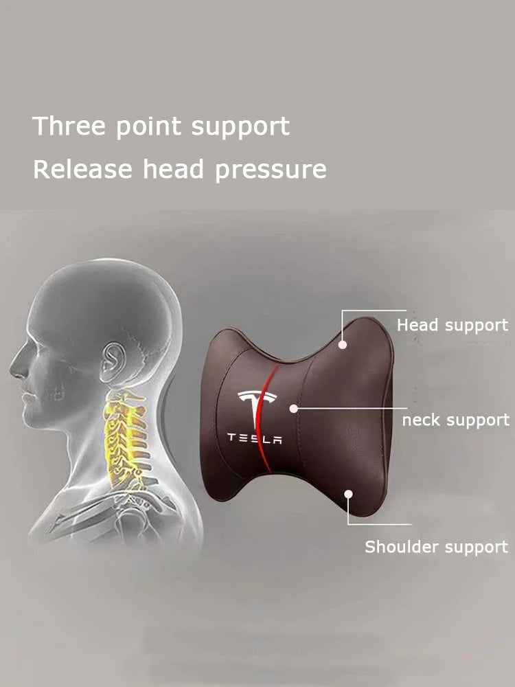 New Headrest Tesla Model Y/X/3 car seat headrest Car Neck Rest Modification Pad Interior Decoration Neck Rest
