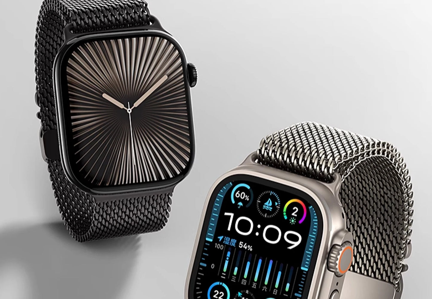 New Apple Watch Titanium Milanese Loop Strap For Apple Watch Ultra 2 Series 10 9 8 Bracelet High Quality Band 49MM 44MM 46 45MM