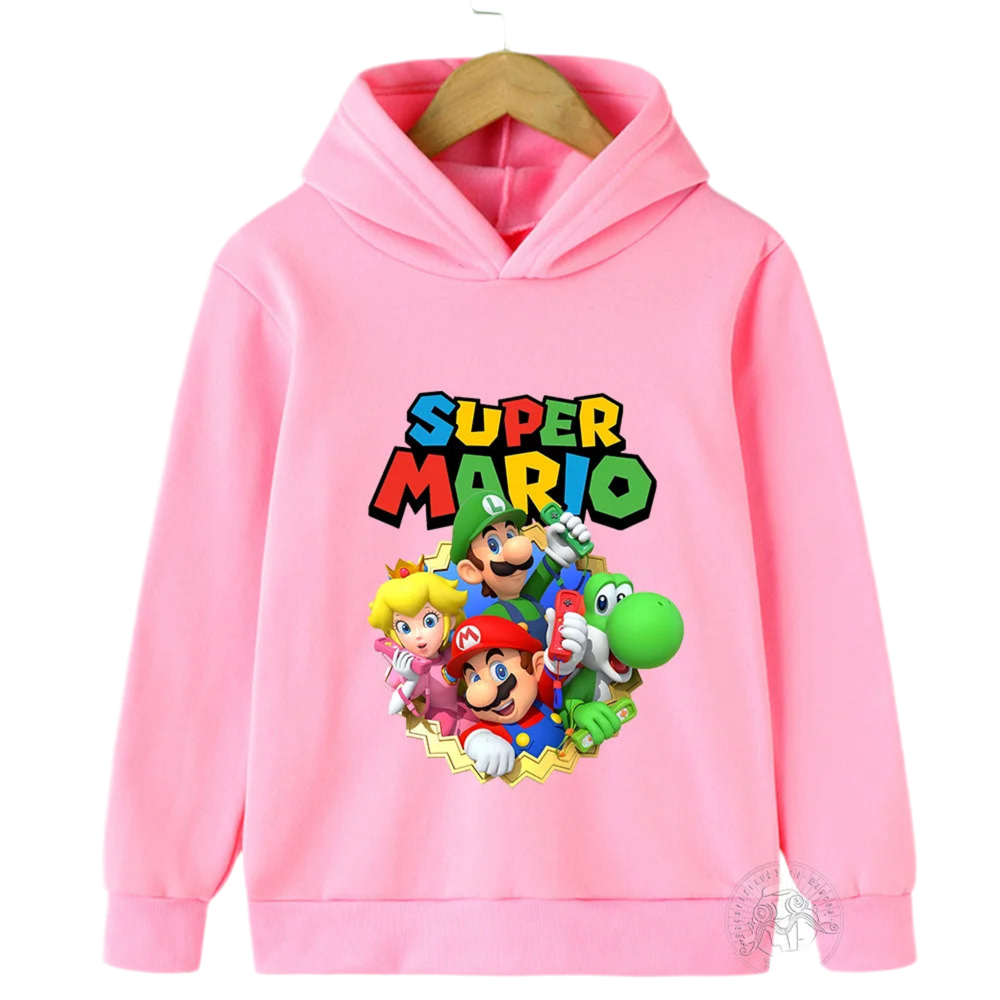 2024 New Game Marios Hoodie Children's Sweatshirt Marios Pullover Fashion Boys and Girls Clothing