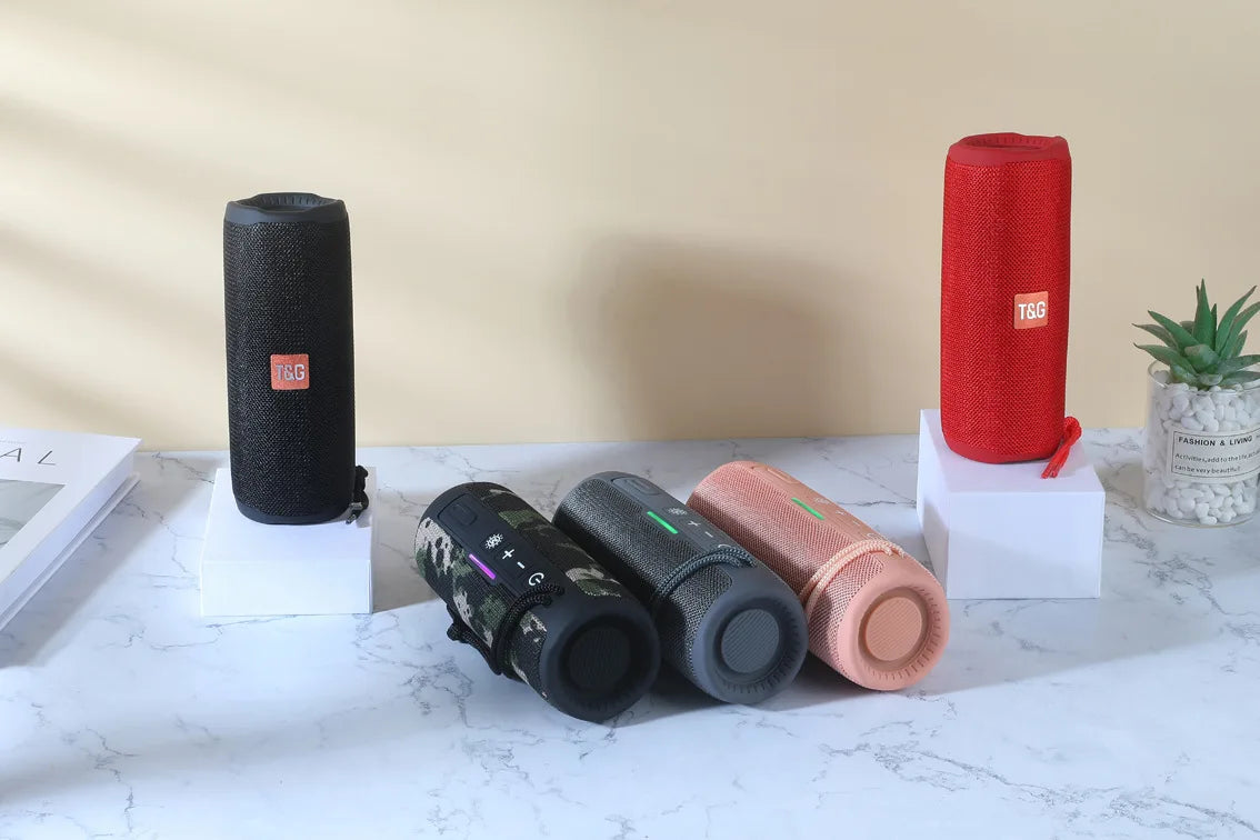 Portable Bluetooth Speaker TWS 10W Wireless Sound Box Subwoofer Waterproof Outdoor Column Boombox TF Card caixa de som TG365