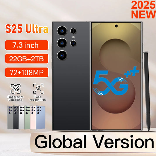 NEW S25 Ultra HOT 2025 original intelligent 5G dual card dual standby Android 14 system global version 8000mAh battery