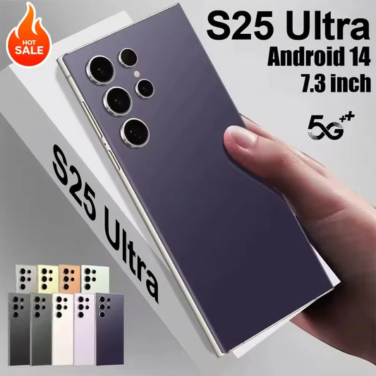 NEW S25 Ultra HOT 2025 original intelligent 5G dual card dual standby Android 14 system global version 8000mAh battery