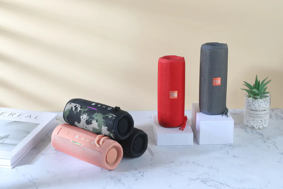 Portable Bluetooth Speaker TWS 10W Wireless Sound Box Subwoofer Waterproof Outdoor Column Boombox TF Card caixa de som TG365