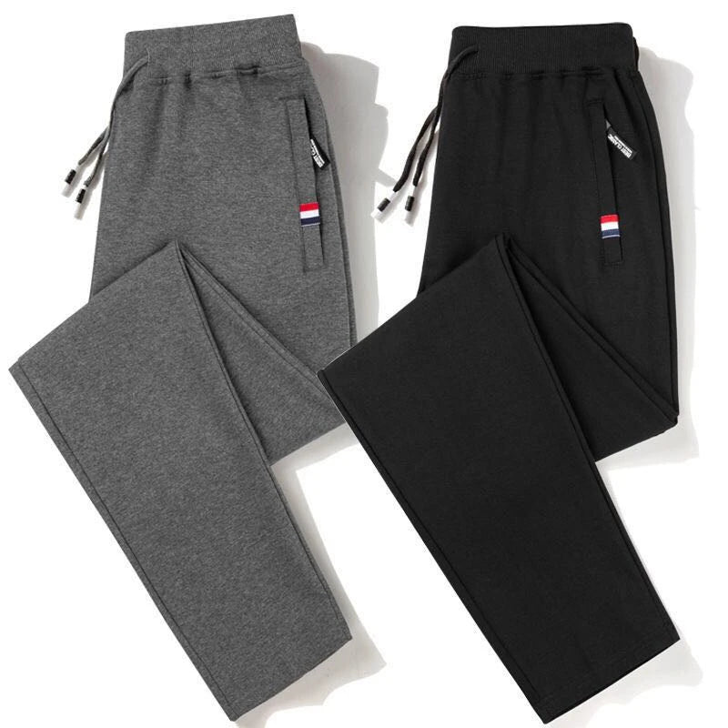 Autumn Pants Men Fitness Sportswear Tracksuit Elastic Waist Sweatpants Cotton Trousers Loose Gyms Jogger Track Pants Mens M- 8XL