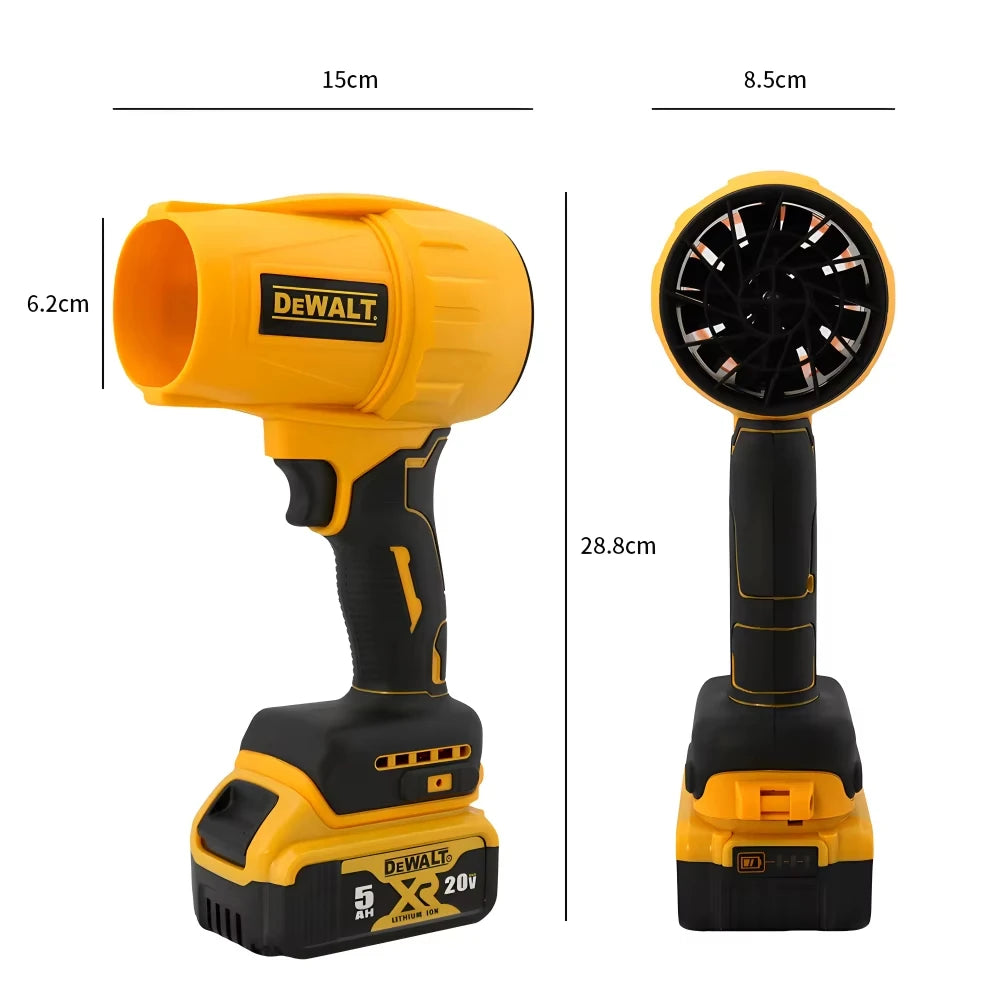 Dewalt Brushless  Air Blower 30000RPM Cordless Turbo Fan Handheld Violent Fan Dryer 20V Rechargeable Dust Blowing Tool
