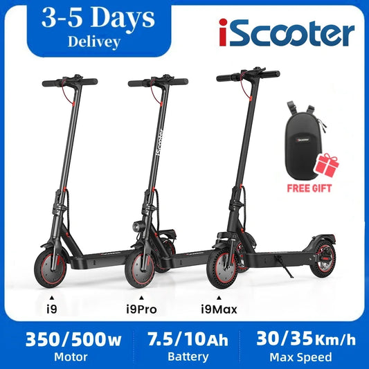 iScooter i9/i9pro/i9max Electric Scooter Adult 350/500W E-scooter 7.5/10Ah Electric Kick Scooter 8.5/10 inch New Adult Scooter