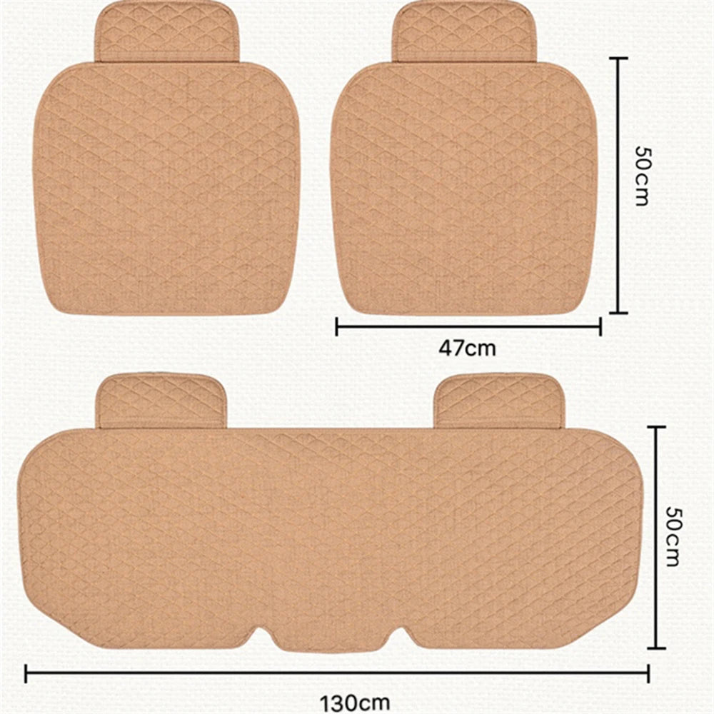 Fiber Flax Universal Car Seat Covers Protector Seats Mats Pad For Citroen C2 C5 X C6 C4 C3-XR C-Elysee C-Quatre C4 C5 AIRCROSS