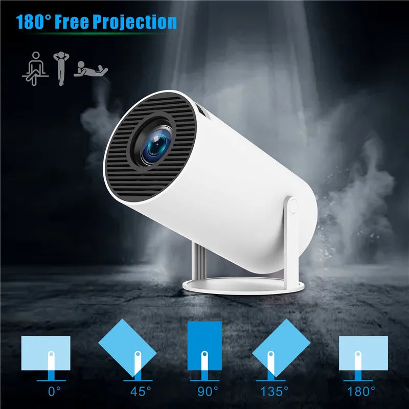 DITONG Hy300 PRO Projector 4K Android 1080P 1280*720P Full HD Home Theater Video Mini Led Projector for Movies Upgraded Version