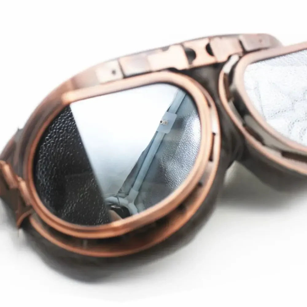 Pilot Retro Goggles Dustproof Lens Frame Motorcycle Glasses Cruiser Scooter Snowboard Protective Gears Eye Protection Sunglasses