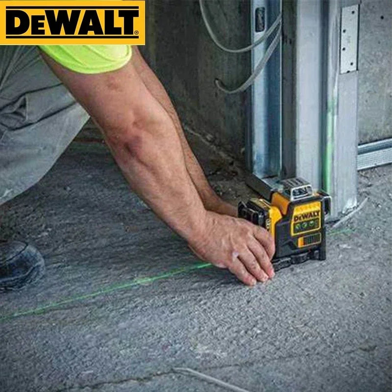 DEWALT  Laser Level DW089LG Self Levelling 12 Line 3 x 360 Degrees Green Beam Laser 12V MAX Li-Ion Battery Lasers