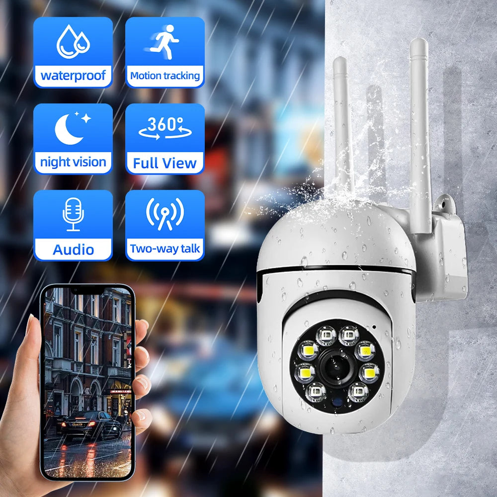 5G WiFi Surveillance Cameras IP Camera HD 2MP IR Full Color Night Vision Security Protection Motion CCTV Outdoor Cameras