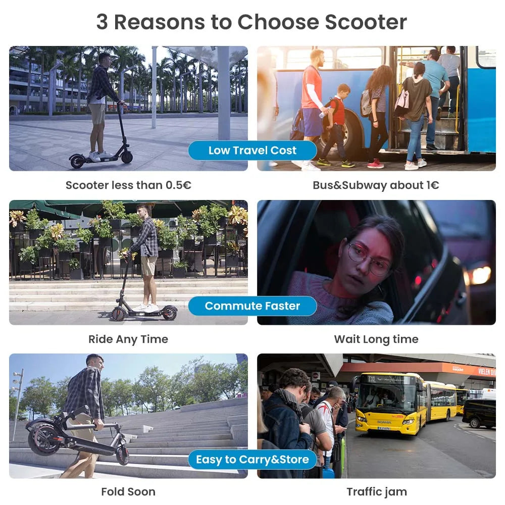 iScooter i9/i9pro/i9max Electric Scooter Adult 350/500W E-scooter 7.5/10Ah Electric Kick Scooter 8.5/10 inch New Adult Scooter