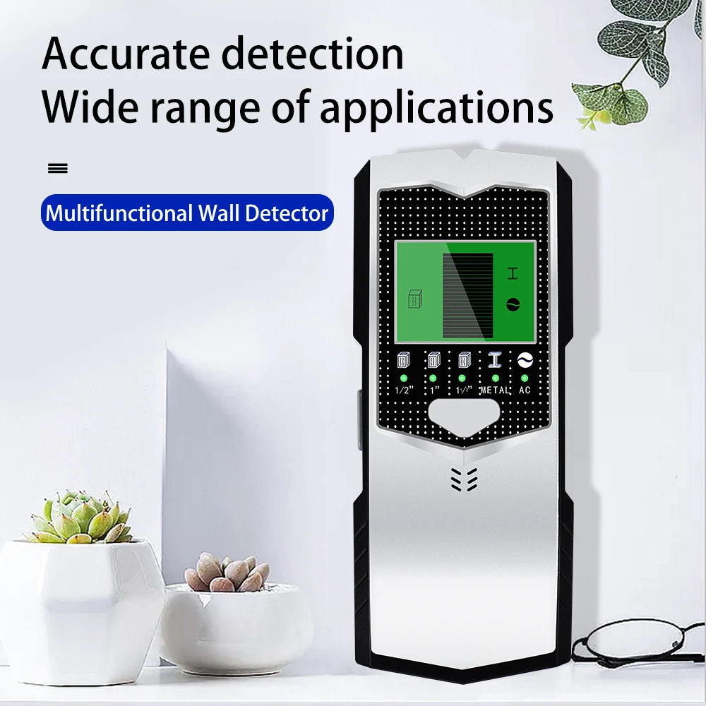 Multifunctional 5 in 1 Wall Detector Metal Studs Wood Wall Scanner AC Cable Wires Depth Tracker Electric Finder for Wall Ceiling