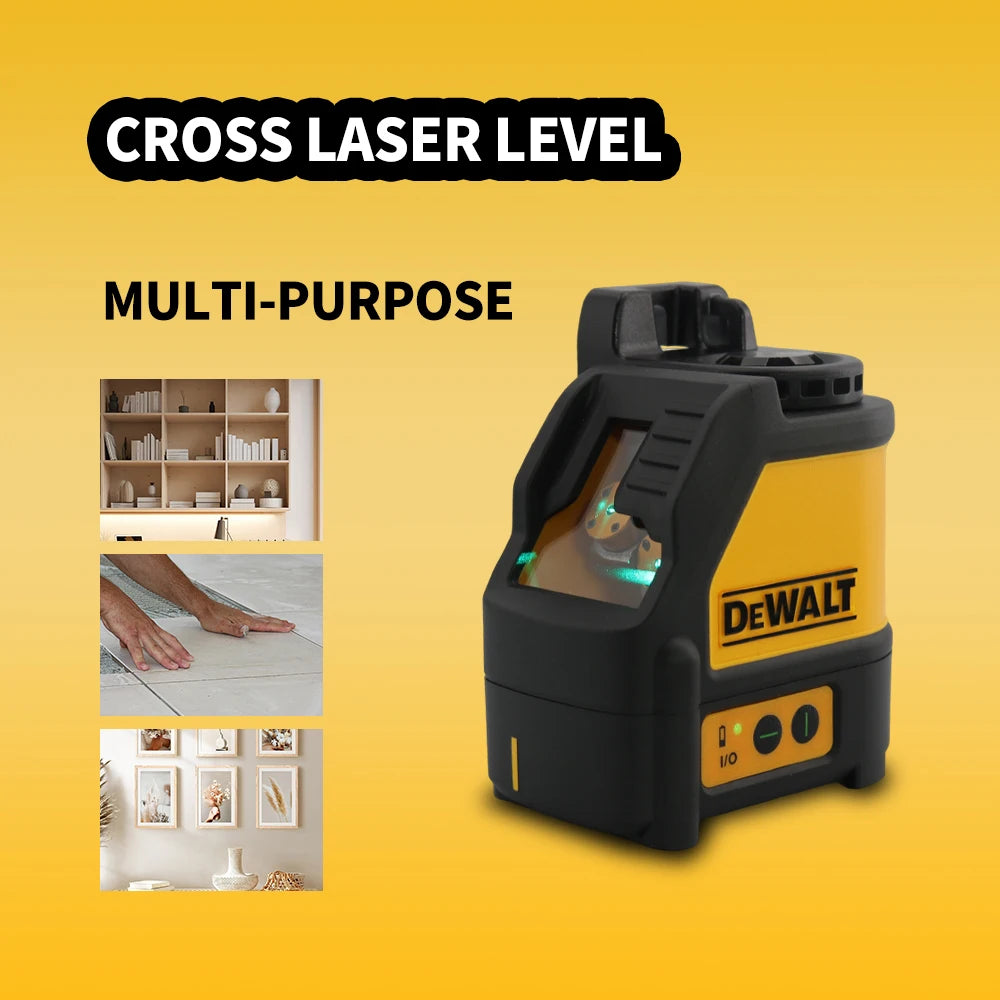 DEWALT DW088CG Laser Level With Case30m Self-Leveling Cross Line Green Cross Line Lase Horizontal Vertical Laser Level