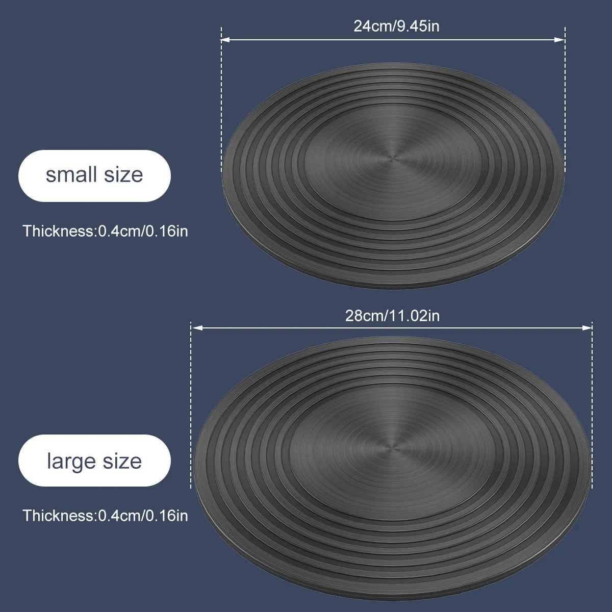 Heat Diffuser Plate Aluminum Alloy Food Defrosting Tray Kitchen Flame Guard Simmer Plate Double-Sided Induction Diffuser Plate