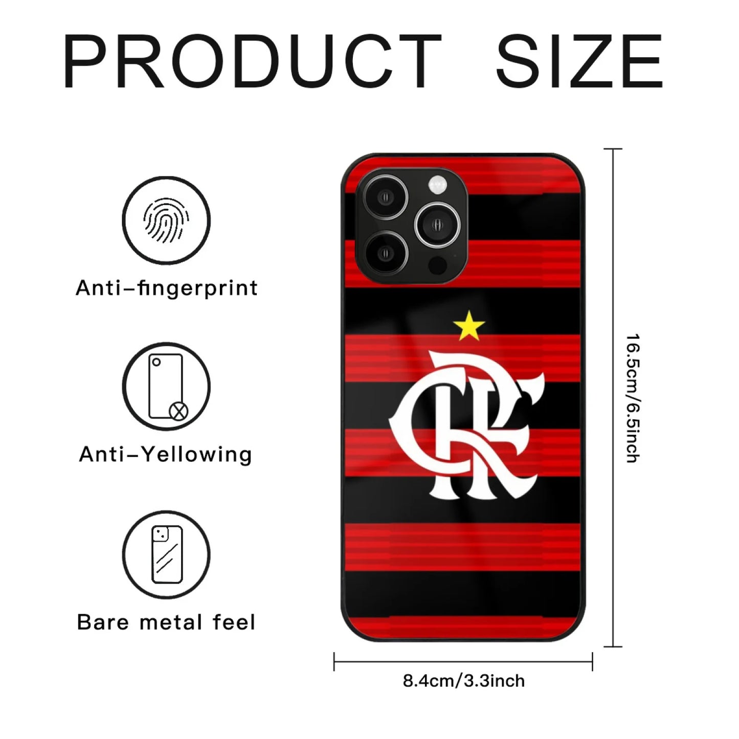 Flamengo Brazil Phone Case Tempered Glass For Iphone 15 14 13 11 12 Pro 8 7 Plus X Xr Xs Covers Flamengo Brazil Soccer The Club