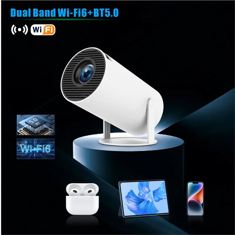 DITONG Hy300 PRO Projector 4K Android 1080P 1280*720P Full HD Home Theater Video Mini Led Projector for Movies Upgraded Version