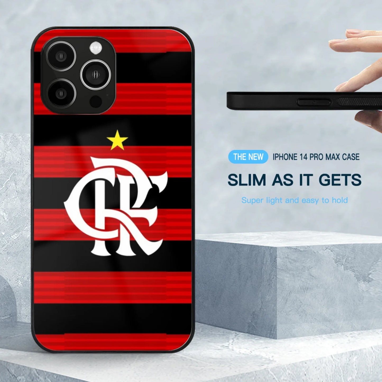 Flamengo Brazil Phone Case Tempered Glass For Iphone 15 14 13 11 12 Pro 8 7 Plus X Xr Xs Covers Flamengo Brazil Soccer The Club