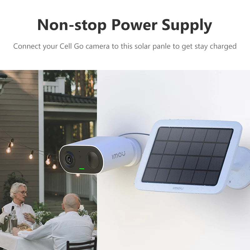 IMOU Cell Go with Solar panel Rechargeable Camera Wi-Fi Vlog feature Outdoor Surveillance Cameras PIR Human Detection IP65