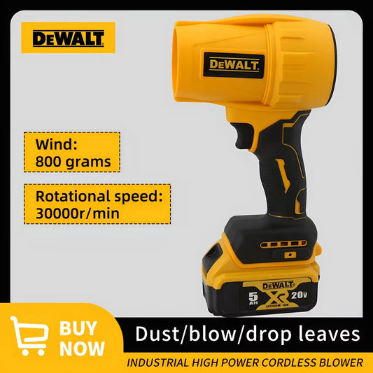 Dewalt Brushless  Air Blower 30000RPM Cordless Turbo Fan Handheld Violent Fan Dryer 20V Rechargeable Dust Blowing Tool