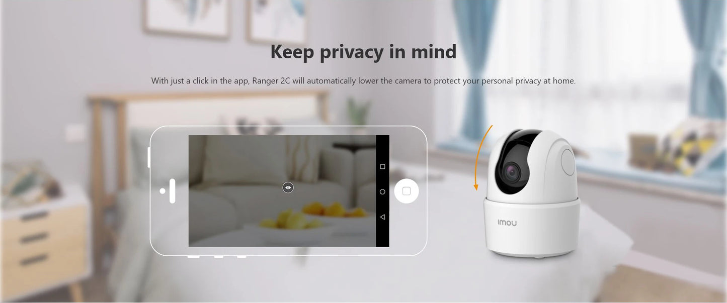 IMOU Ranger 2C 2MP/4MP Home Wifi 360 Camera Human Detection Night Vision Baby Security Surveillance Wireless IP Camera