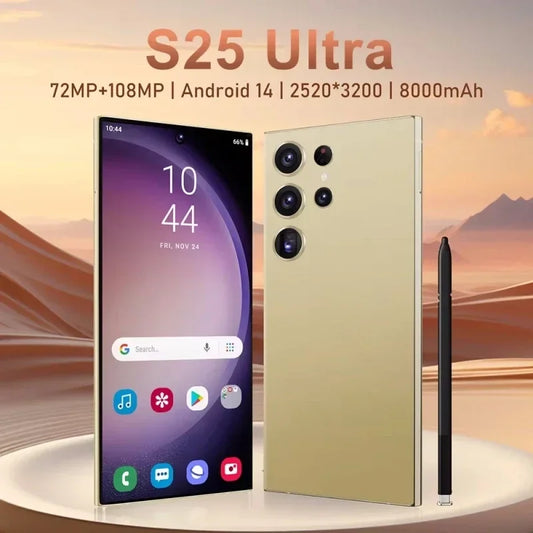 HOT 2025 new S25 Ultra original intelligent 5G dual card dual standby Android 14 system global version 8000mAh battery