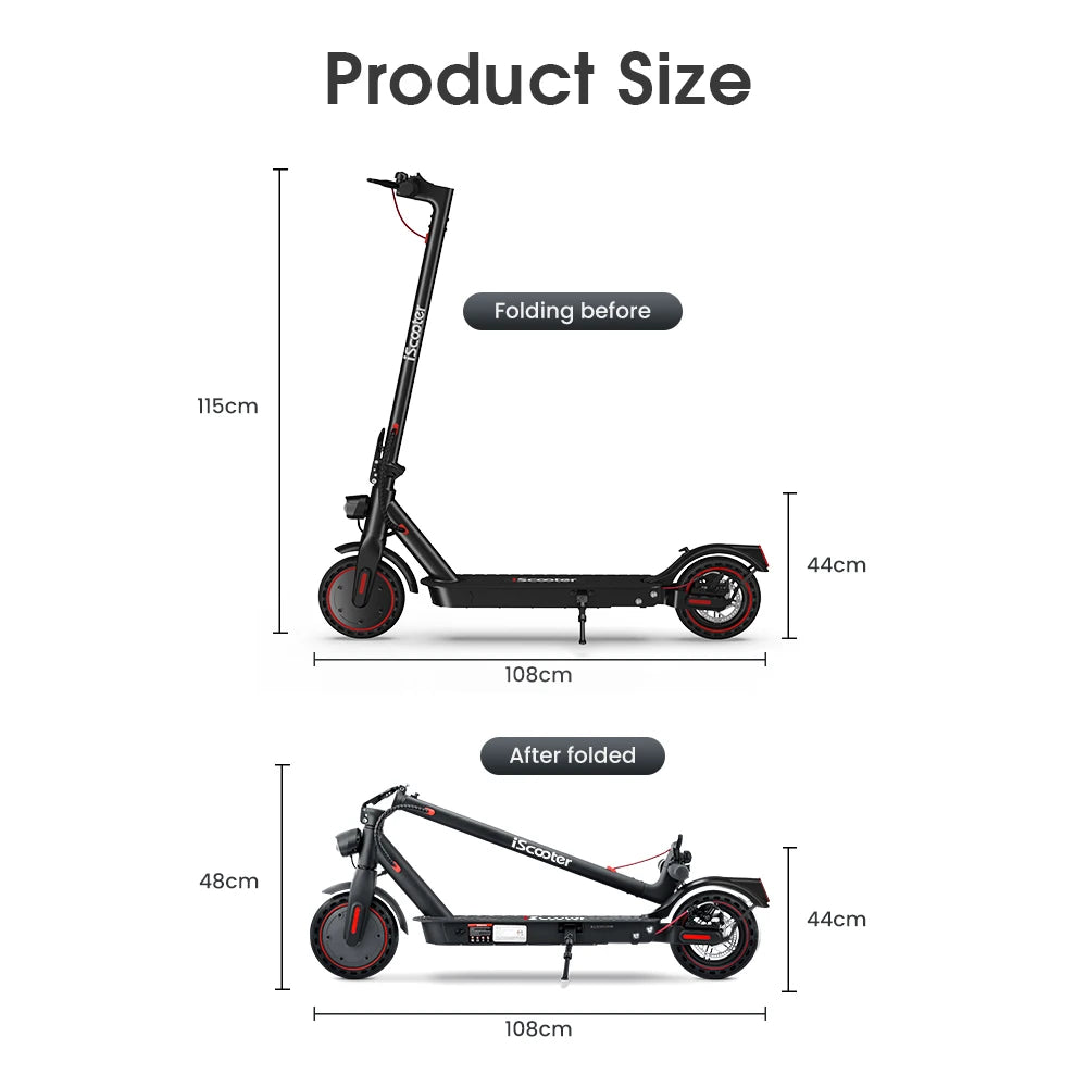 iScooter i9/i9pro/i9max Electric Scooter Adult 350/500W E-scooter 7.5/10Ah Electric Kick Scooter 8.5/10 inch New Adult Scooter