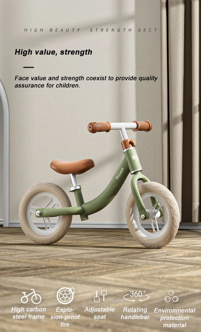 Kids Balance Bike For Sale/magnesium Alloy Mini Push Bike For Toddler / 12 Inch Wheel Race Cycle